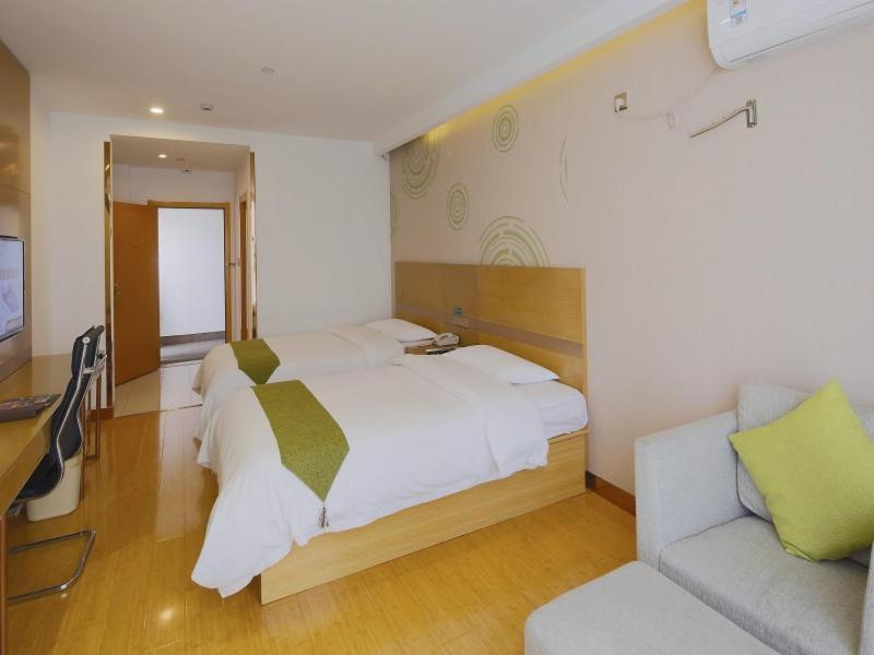 Greentree Inn Shanghai Jingan District Qipu Road Tiantong Road Subway Station Express Hotel Exterior photo